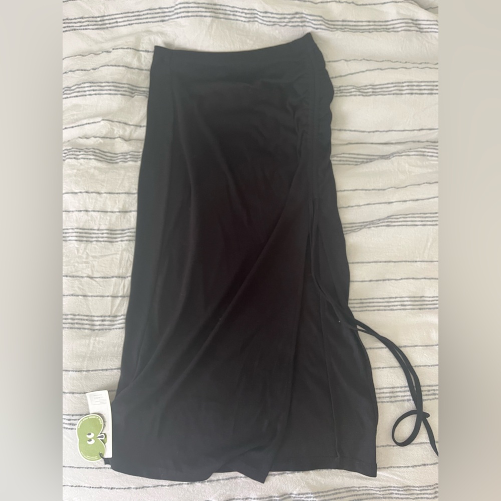 Cider Black Midi Skirt